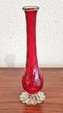 BAROVIER AND TOSO CARNELIAN RED MURANO GLASS VASE