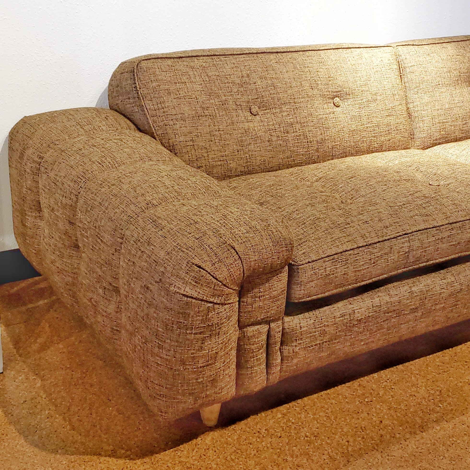 ’50s VINTAGE KARPEN SOFA (NEW UPHOLSTERY)