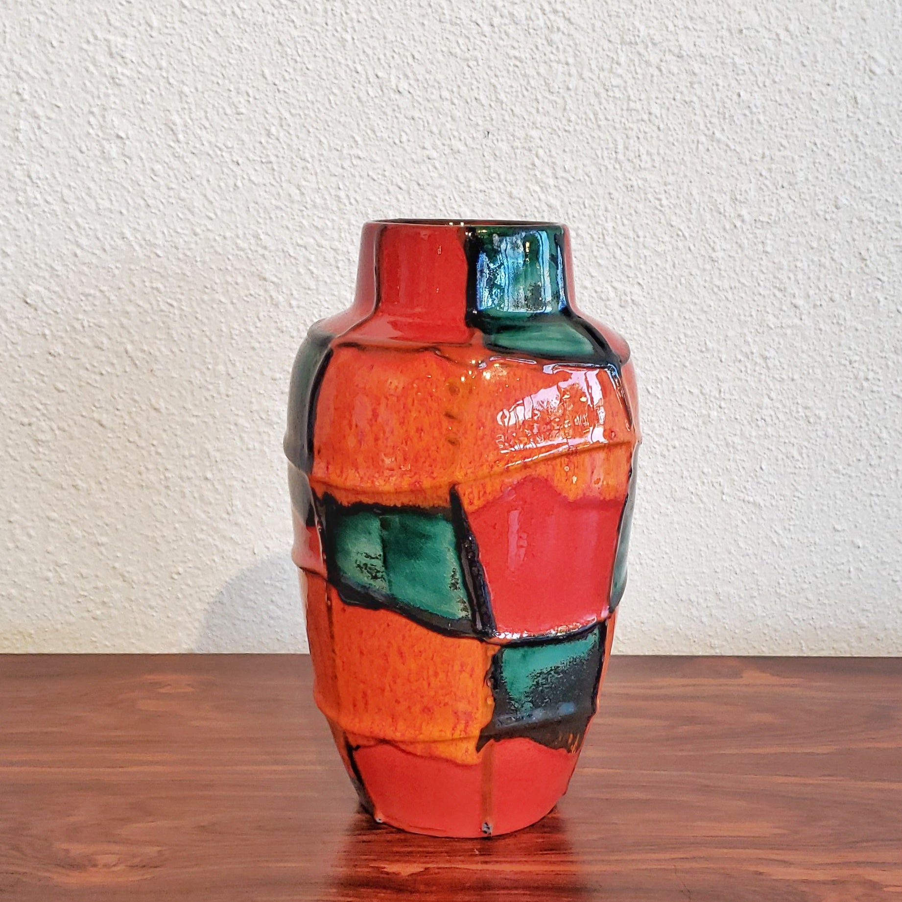 SCHEURICH KERAMIK ‘HARLEKIN’ VASE Nr. 549/21