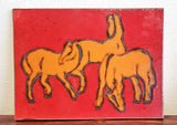 BAY KERAMIK ‘PFERDE’ (HORSES) WALL PLATE 1967