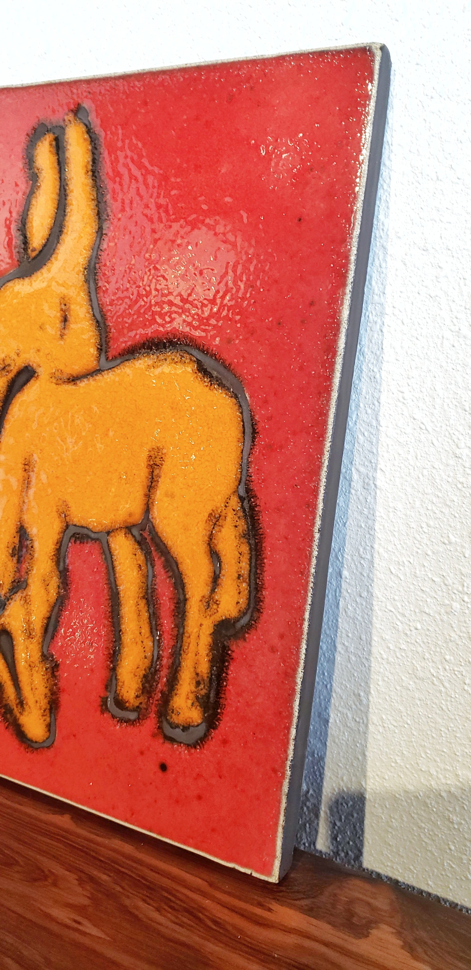 BAY KERAMIK ‘PFERDE’ (HORSES) WALL PLATE 1967