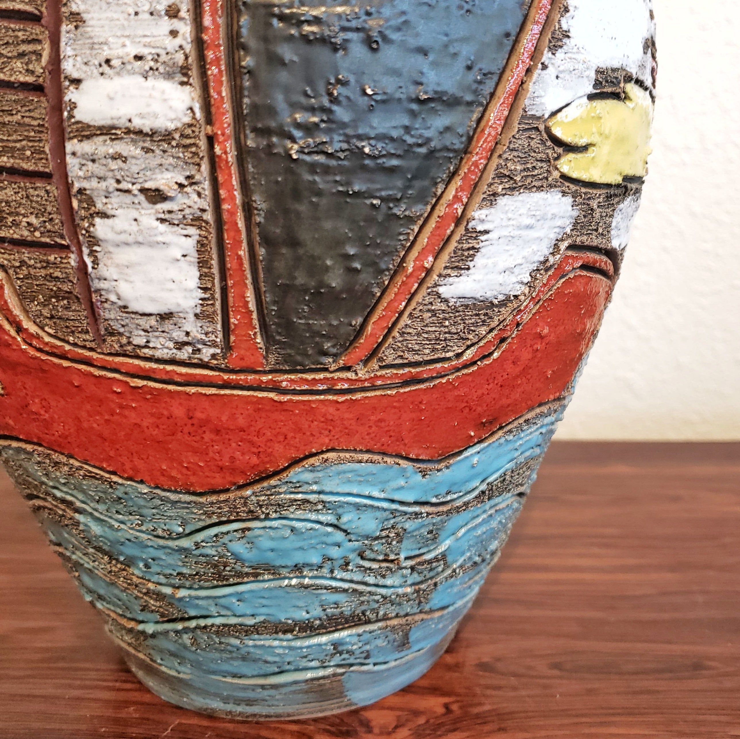 FRATELLI FANCIULLACCI JUG VASE WITH NAUTICAL MOTIF (36 cm)