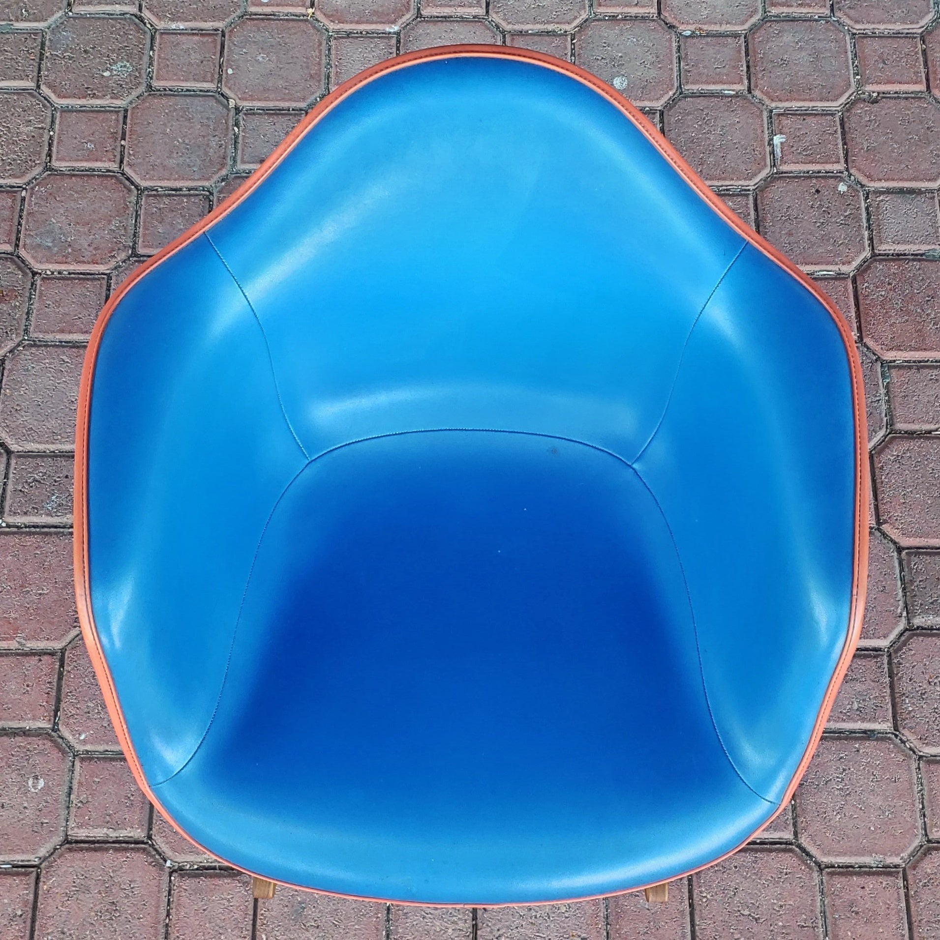 UPHOLSTERED EAMES ROCKING CHAIR (RARE) d. 1950