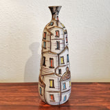 FRATELLI FANCIULLACCI ‘ROOF TOPS’ DÉCOR BOTTLE VASE (ITALY) (A)