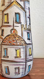 FRATELLI FANCIULLACCI ‘ROOF TOPS’ DÉCOR BOTTLE VASE (ITALY) (A)