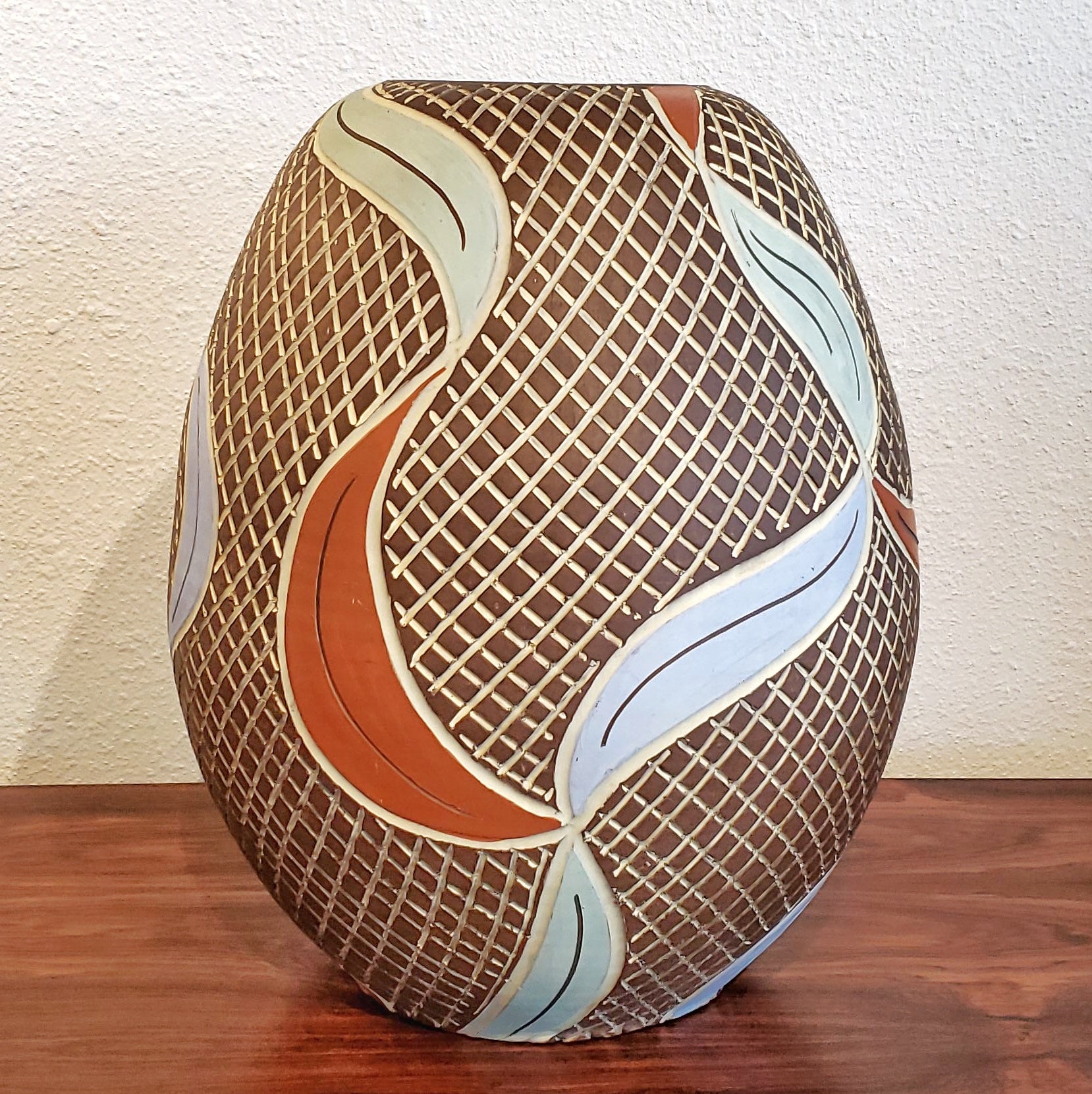 ’50s SIERSHAHN KERAMIK SGRAFFITO FLOOR VASE (36cm)