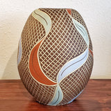 ’50s SIERSHAHN KERAMIK SGRAFFITO FLOOR VASE (36cm)