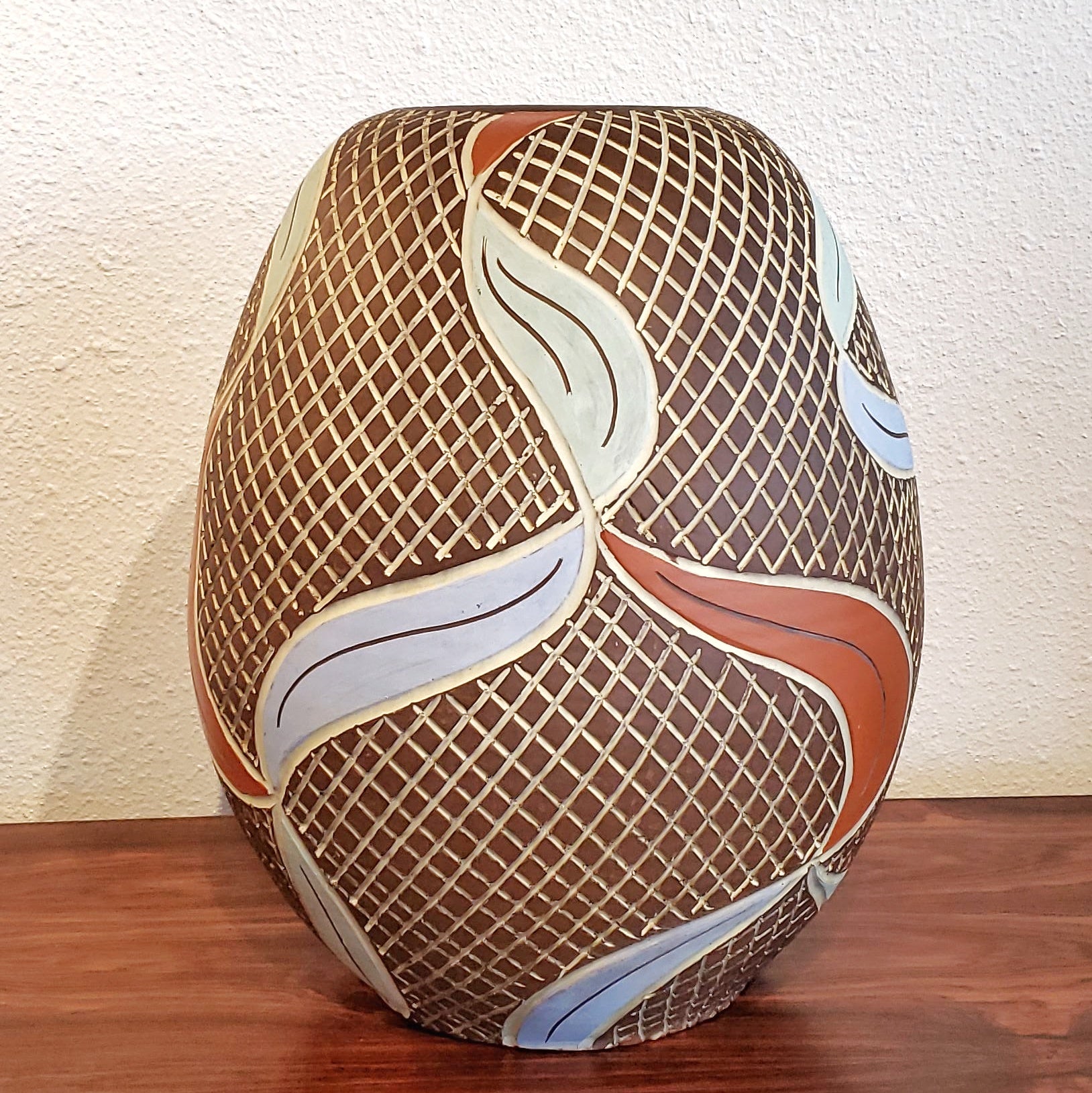 ’50s SIERSHAHN KERAMIK SGRAFFITO FLOOR VASE (36cm)