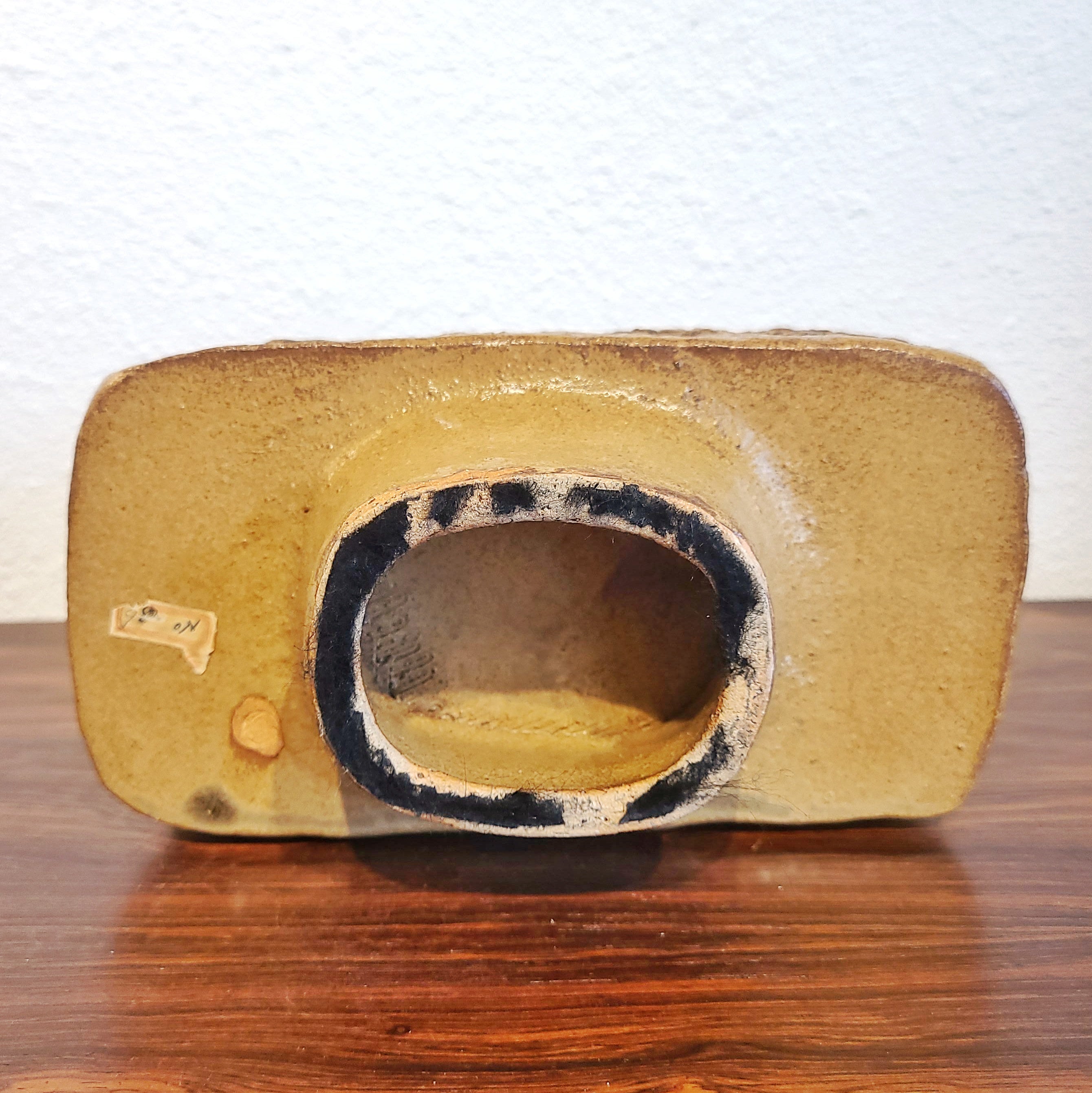 HANDMADE RECTANGULAR WABI-SABI STYLE IKEBANA VASE