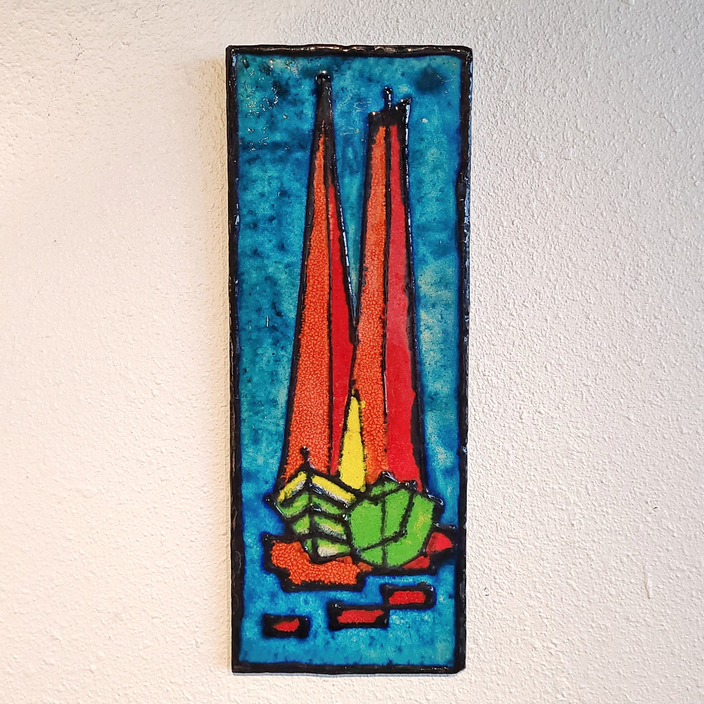 (BROKEN) RUSCHA KERAMIK ABSTRACT BOATS WALL TILE