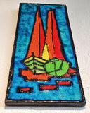 (BROKEN) RUSCHA KERAMIK ABSTRACT BOATS WALL TILE