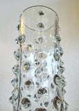 HOBNAIL CYLINDER VASE Nr. 20218 BY PAVEL PANEK FOR HERMANOVA HUT 1971