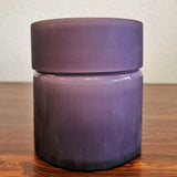 1960s VISTOSI FROSTED AMETHYST AND WHITE CASED-GLASS BOX (MURANO)