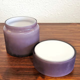 1960s VISTOSI FROSTED AMETHYST AND WHITE CASED-GLASS BOX (MURANO)