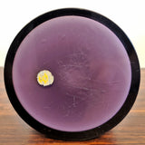 1960s VISTOSI FROSTED AMETHYST AND WHITE CASED-GLASS BOX (MURANO)