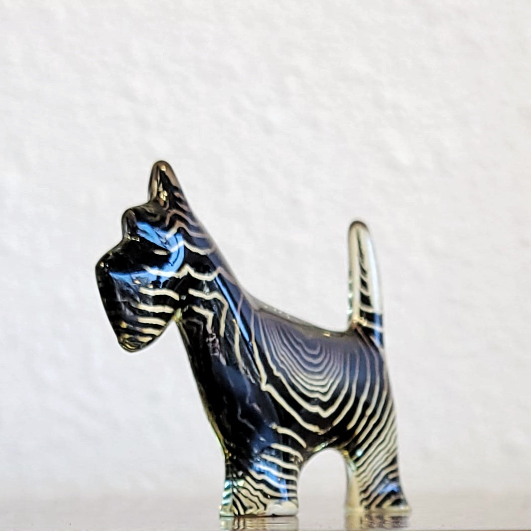 OP ART SCOTTISH TERRIER BY ABRAHAM PALATNIK FOR SILON (BRAZIL)