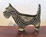 OP ART SCOTTISH TERRIER BY ABRAHAM PALATNIK FOR SILON (BRAZIL)