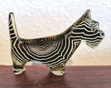 OP ART SCOTTISH TERRIER BY ABRAHAM PALATNIK FOR SILON (BRAZIL)