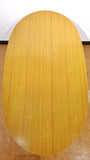 ITALIAN TRESTLE DINING TABLE OF TUBULAR STEEL AND LAMINATE ON PLYWOOD
