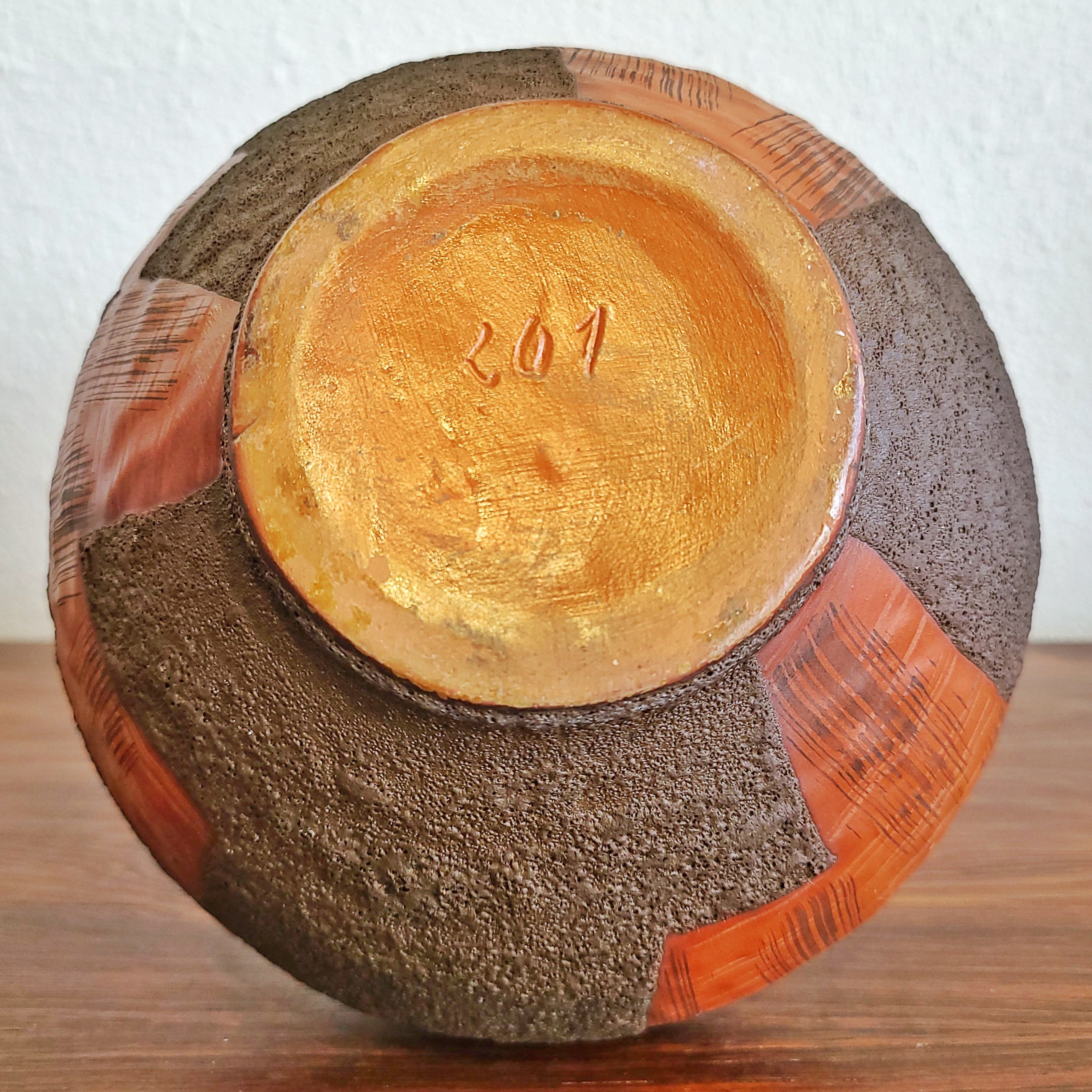 CARSTENS ‘ATELIER’ HANDLE VASE Nr. 201 (RARE DÉCOR)