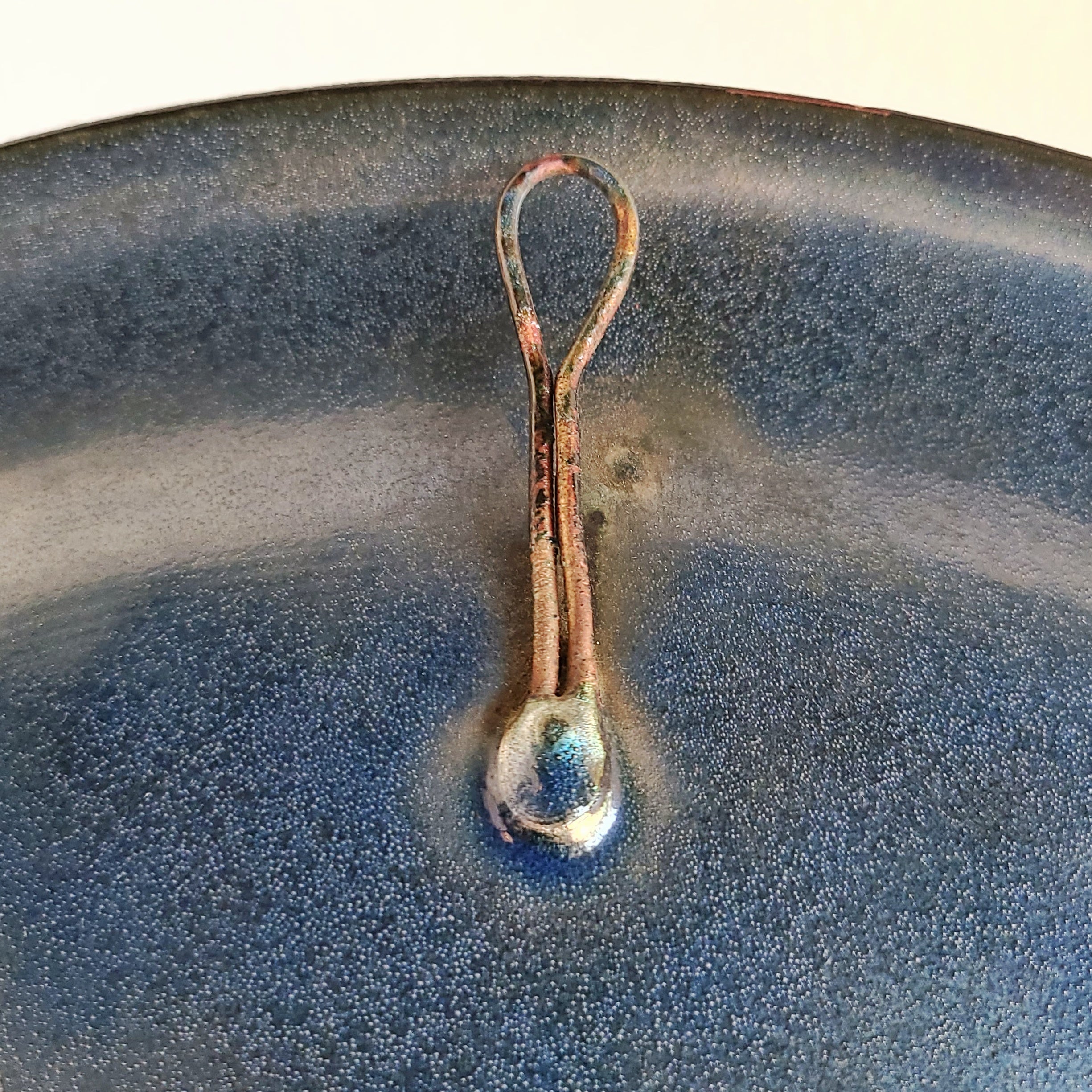 ENAMEL ON COPPER WALL PLATE BY UBALDO CINCIARINI FOR STUDIO CELLINI RAME d'ARTE PESARO