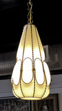 ARCHIMEDE SEGUSO (ATTRIB.) CAGED MURANO GLASS LIGHT FIXTURES (PAIR)