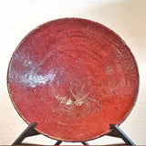 CHINESE EARTHENWARE CENTERPIECE BOWL WITH OXBLOOD GLAZE (13.25")