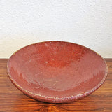CHINESE EARTHENWARE CENTERPIECE BOWL WITH OXBLOOD GLAZE (13.25")