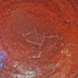 CHINESE EARTHENWARE CENTERPIECE BOWL WITH OXBLOOD GLAZE (13.25")