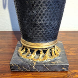 CHINOISERIE CLOISONNE TABLE LAMPS (PAIR)
