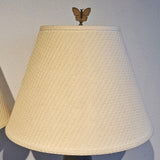 CHINOISERIE CLOISONNE TABLE LAMPS (PAIR)