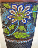 CHINOISERIE CLOISONNE TABLE LAMPS (PAIR)