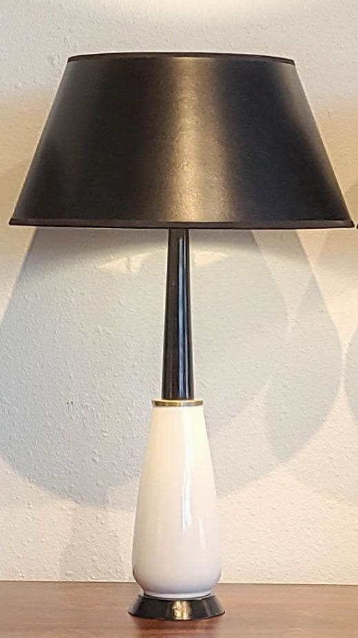 ’50s ÜBELACKER KERAMIK BLACK AND WHITE TABLE LAMPS 2016/25