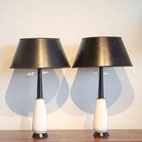 ’50s ÜBELACKER KERAMIK BLACK AND WHITE TABLE LAMPS 2016/25