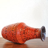 TALL BAY KERAMIK RELIEF DÉCOR VASE Nr. 606/30 (B)
