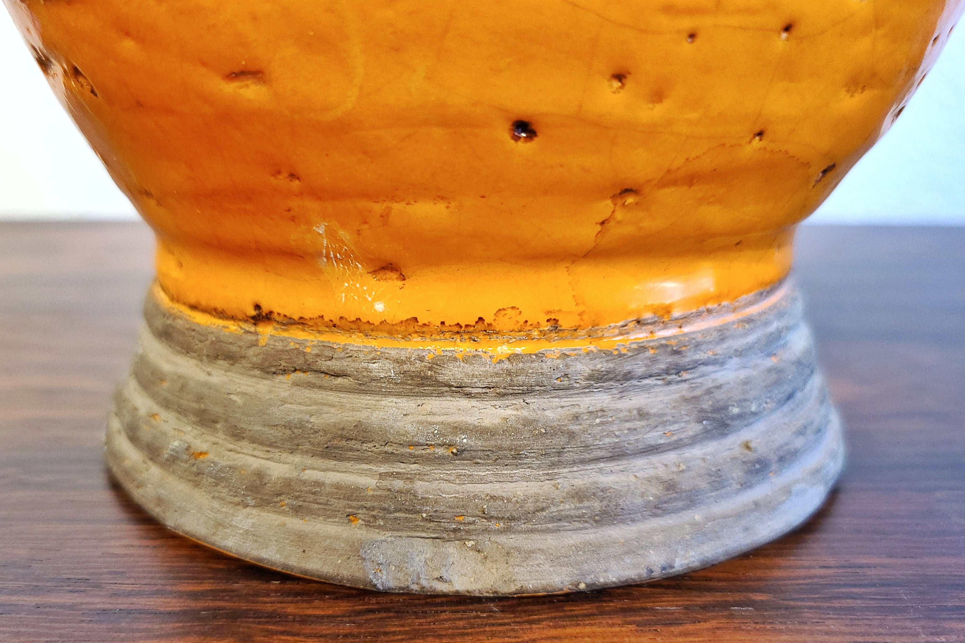 SHAPELY ORANGE BITOSSI VASE DESIGNED BY ALDO LONDI FOR RAYMOR