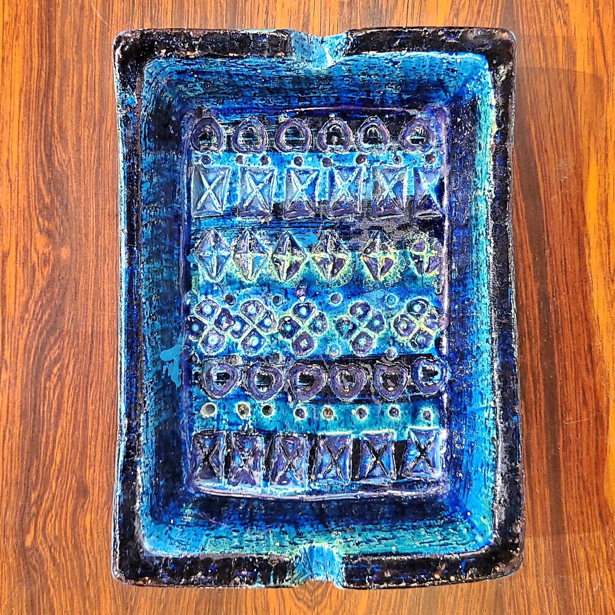 “RIMINI” BLUE ASHTRAY BY ALDO LONDI FOR BITOSSI