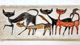 'ALLEY CATS' WALL PLATE BY LA CERAMICA DI MEGLIO (ITALY)