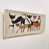 'ALLEY CATS' WALL PLATE BY LA CERAMICA DI MEGLIO (ITALY)