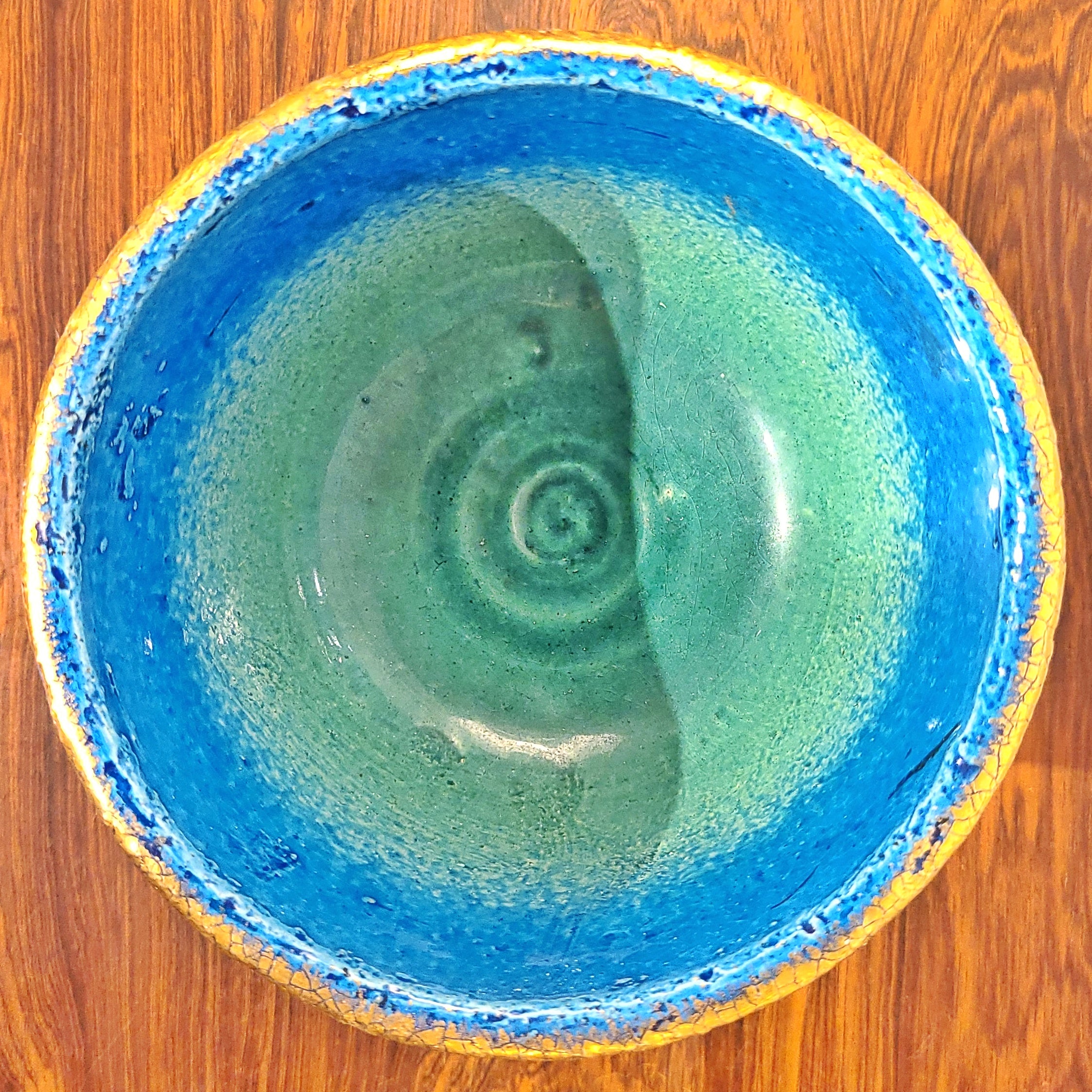 BITOSSI CHALICE/COMPOTE WITH GOLDEN FISH MOTIF