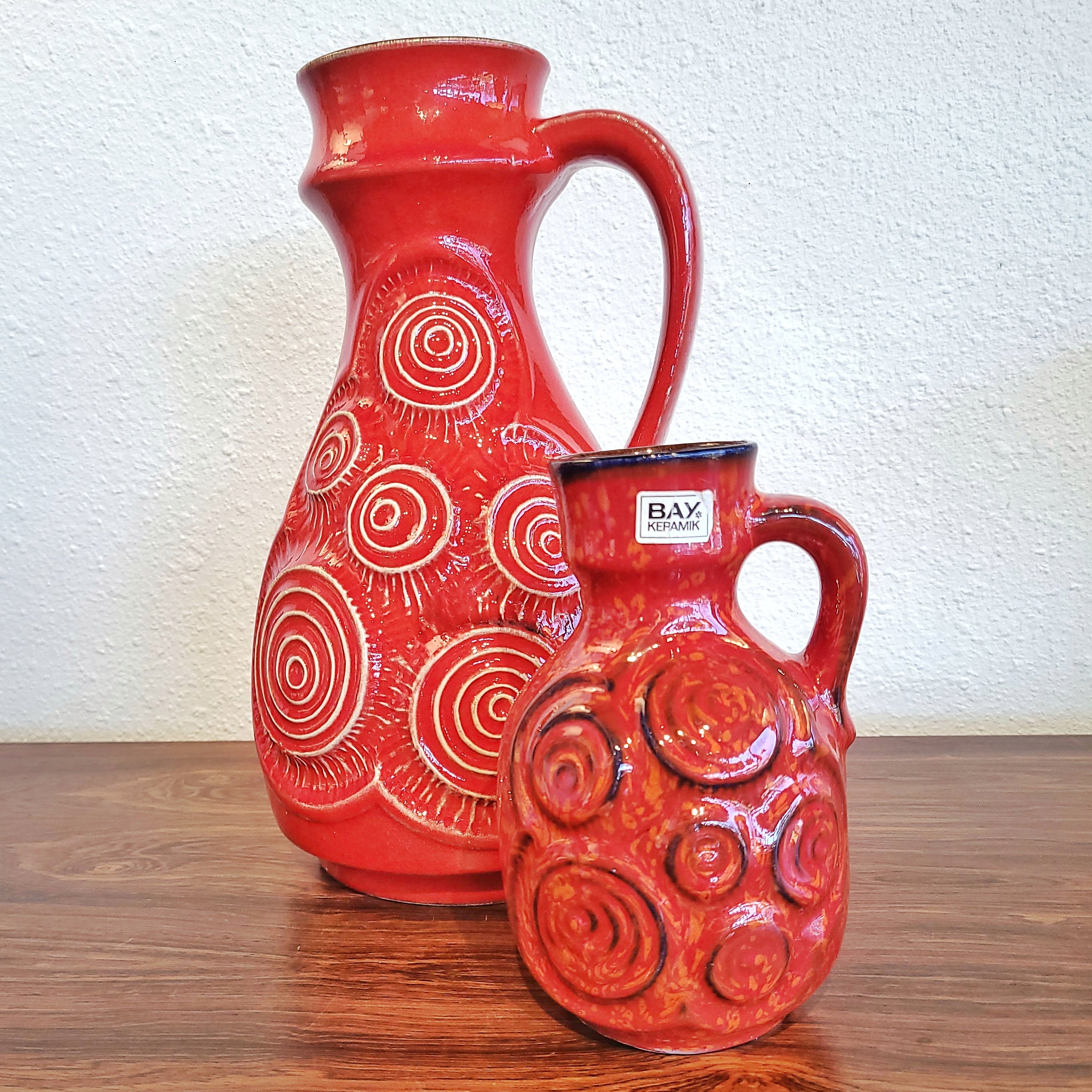 BAY KERAMIK RELIEF DÉCOR ‘TÖPFERMEISTER’ SERIES VASE Nr. 85/17