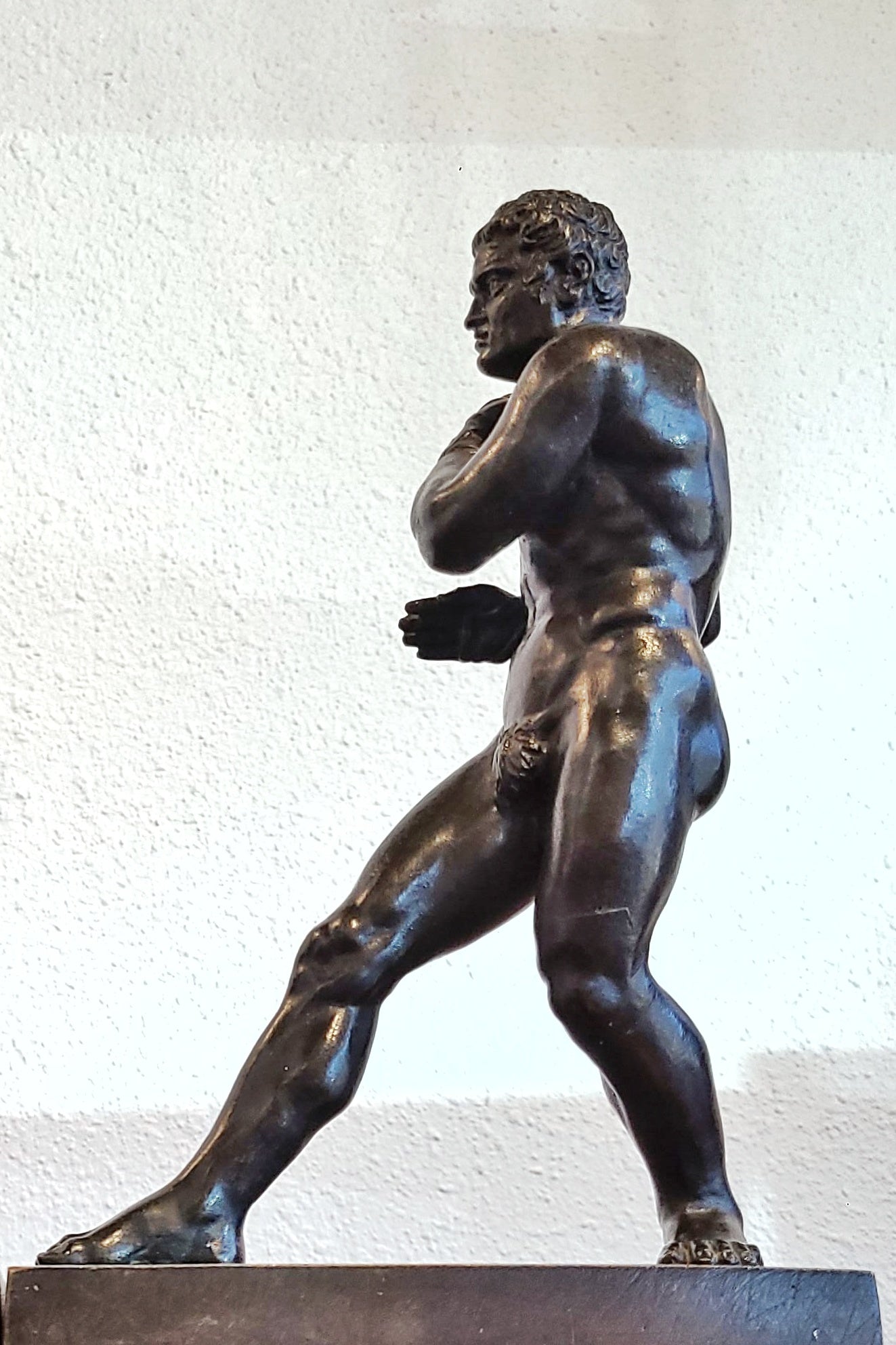 EARLY 19th CENTURY GRAND TOUR BRONZES OF CREUGAS & DAMOXENOS (THE PUGULISTS) AFTER CANOVA