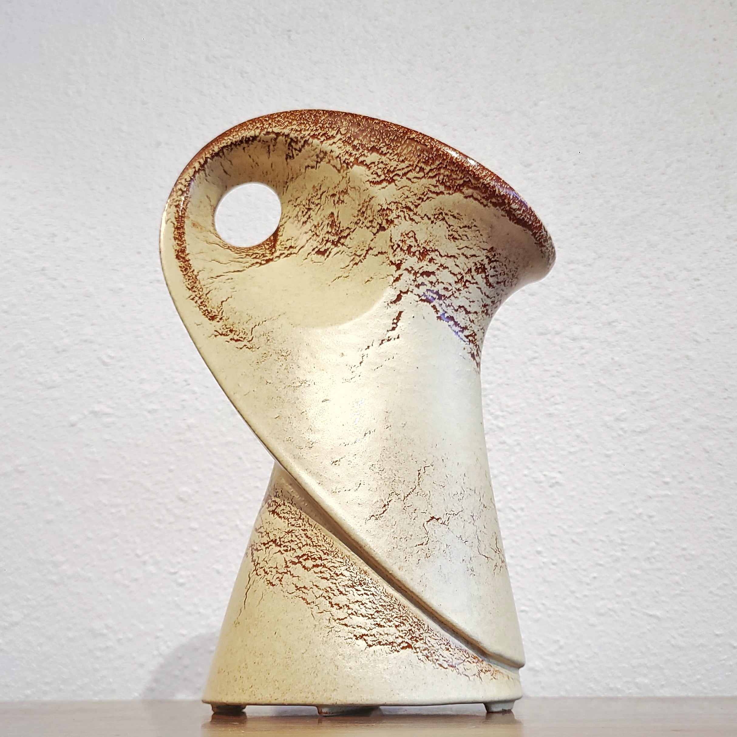 BIOMORPHIC JUG VASE BY ROBERTO RIGON FOR BERTONCELLO