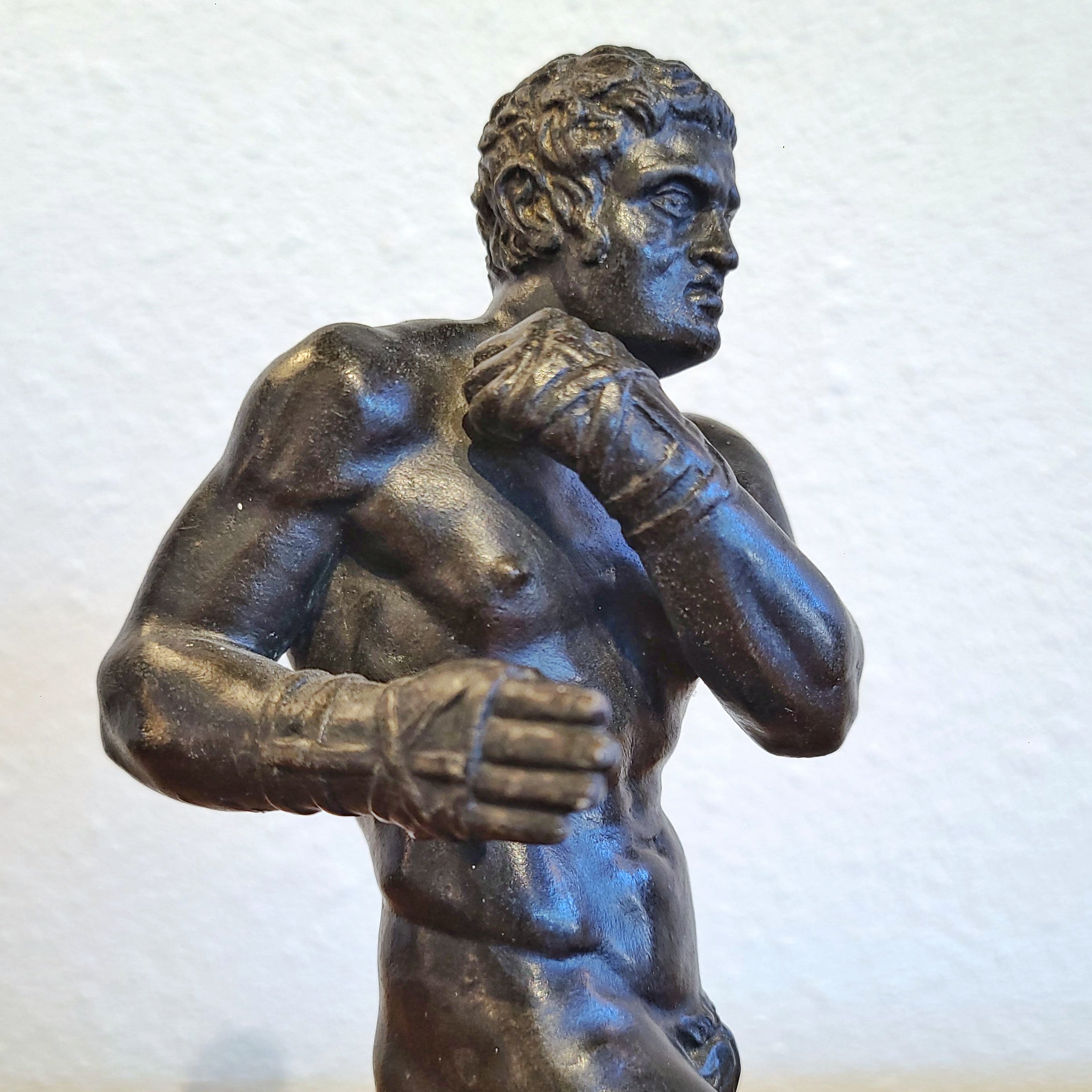 EARLY 19th CENTURY GRAND TOUR BRONZES OF CREUGAS & DAMOXENOS (THE PUGULISTS) AFTER CANOVA