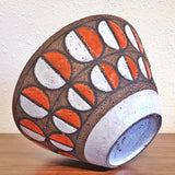 LARGE BITOSSI CERAMIC BOWL WITH SEMICIRCLES