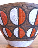 LARGE BITOSSI CERAMIC BOWL WITH SEMICIRCLES