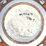 LARGE BITOSSI CERAMIC BOWL WITH SEMICIRCLES