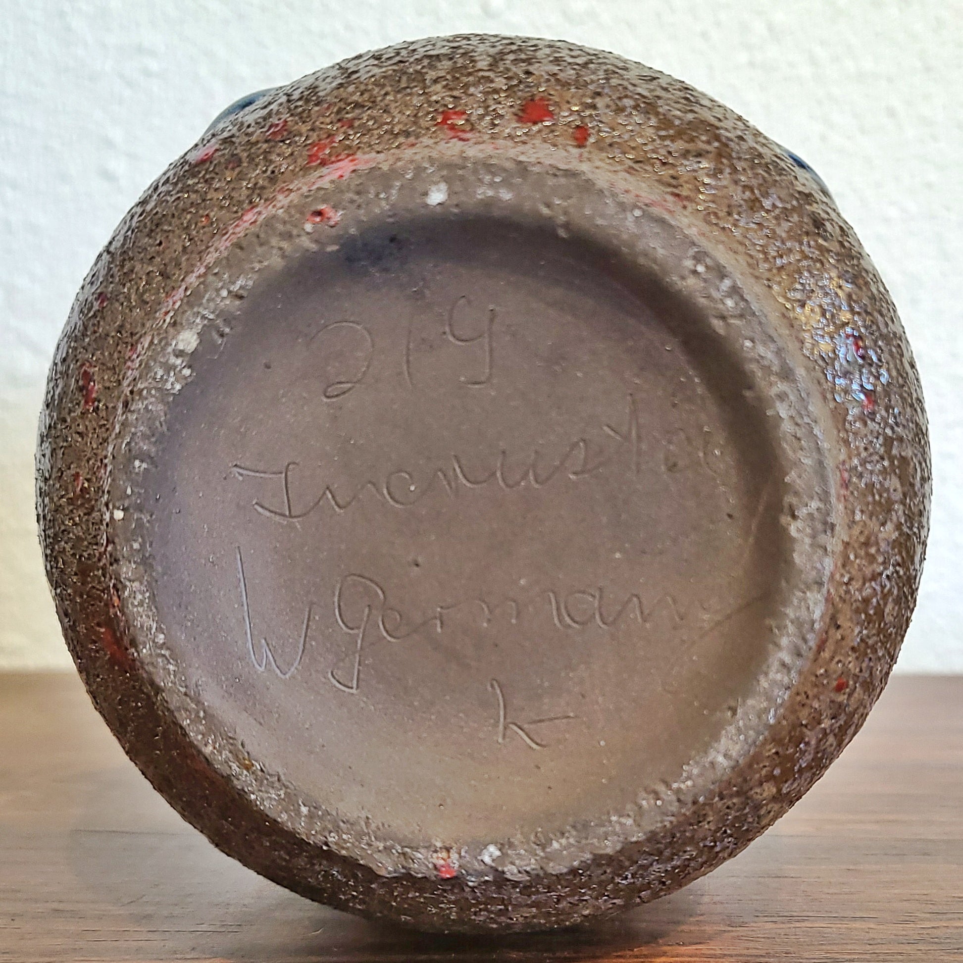 HANNS WELLING ‘INCRUSTA’ JUG VASE Nr.219 FOR CERAMANO