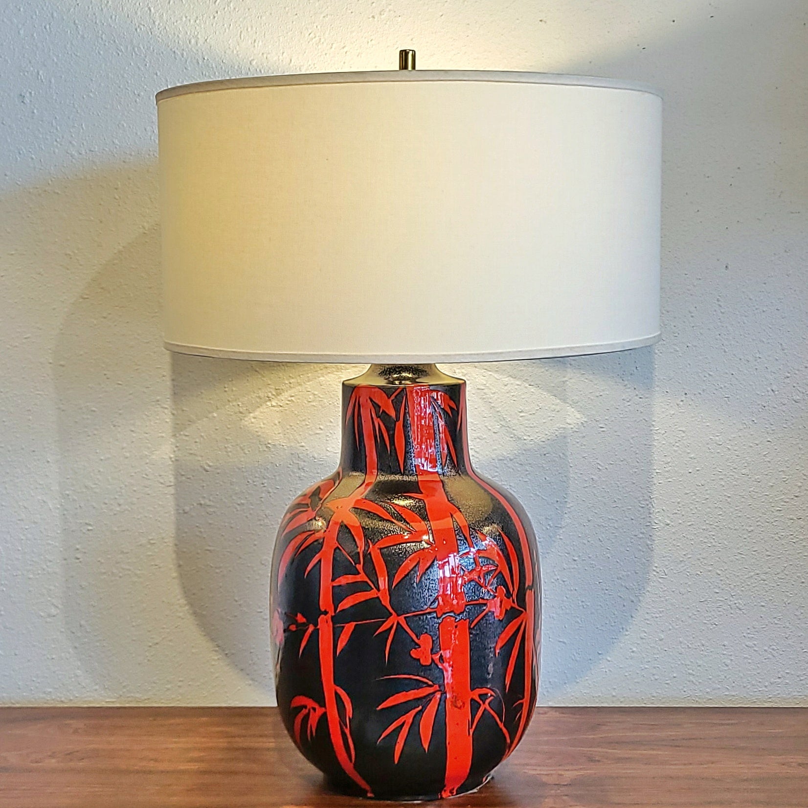 ALVINO BAGNI BAMBOO & PEACH BLOSSOM TABLE LAMP