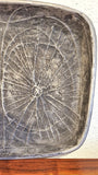 ABSTRACT SAND-CAST ALUMINUM PLATTER BY DONALD DRUMM